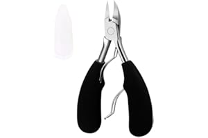 Meowoo Precyzyjne nożyczki do obcinania paznokci u stóp, wytrzymałe obcinacze do paznokci ze stali nierdzewnej do grubych lub nasączonych paznokci u stóp