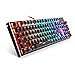 Produktbild K10 Rainbow LED Backlit wasserdicht verdrahtetes OEM-Logo-Gaming-mechanisches Spiel benutzerdefinierte Tastatur wechseln schwarz