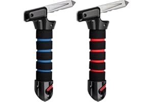 PCVANLEY 2 pcs Poignées d'assistance de sécurité pour voiture (rouge et bleu), Barre de maintien véhicule - Aide à la mobilité pour personnes handicapées et âgées