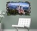 Produktbild 3D Wandtattoo Neuschwanstein Schloss Burg Bayern selbstklebend Wandbild Wandsticker Wohnzimmer Wand Aufkleber 11O810, Wandbild Größe F:ca. 140cmx82cm