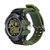 KDSFJIKUYB Smartwatch Interpad Sport Smart Watch Leuchtende Wasserdichte Smartwatch Ultra-Lange Standby-Armbanduhr Unterstützung Anrufnachrichtenerinnerung, schwarz grün