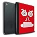 Produktbild STUFF4 PU-Leder Hülle/Case/Brieftasche für Apple iPad 9.7 (2017) tablet / Turbo/Red Muster / Autoteile Gesichter Kollektion