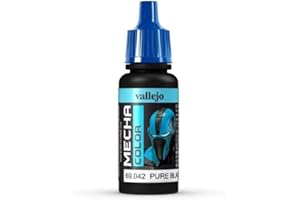 Vallejo AV Mecha Acryl-Farbe für Airbrush, 17 ml Pure Black