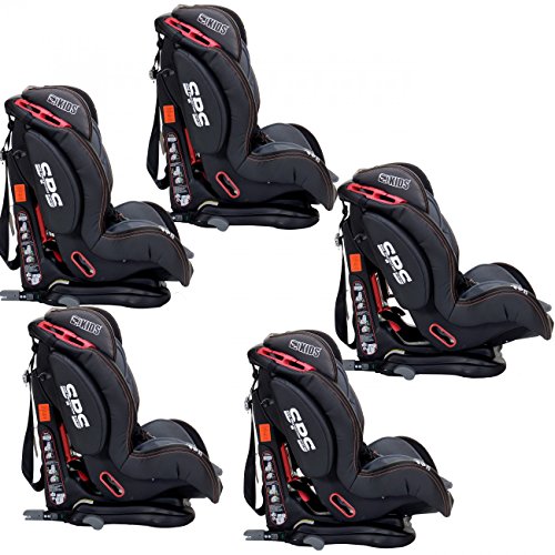 LCP Kids Autokindersitz Isofix GT Comfort 9-36 kg Gruppe 1, 2, 3 Schlaf- Liegeposition, verstellbare Kopfstütze + SPS Aufprallschutzsystem - 5