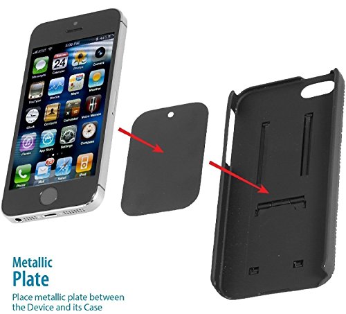 iVoler Supporto Magnetico Auto Universale Adesivo su Cruscotto Parabrezza, Porta Cellulare Auto Ventosa 360 Gradi di Rotazione per IPhone 7 / 7plus / 6 / 6plus /5 /5S / 5C, Samsung Galaxy S6 / S6 Edge / S5 / S4, Sony / Nexus / LG G5 / Huawei / HTC Ecc- Colore Nero