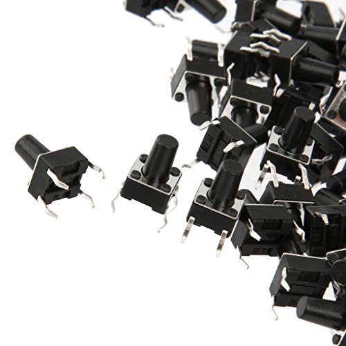 100pcs Tactile Push Button Switch Taktschalter Micro Switch 6x6x9mm - 4
