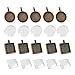 Produktbild Gosear 10 Stk Oval Frames Trays mit 10Stk Glas Domes DIY Schmuck Anhänger Ornament Dekoration Zubehör Festgelegt