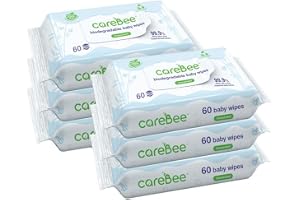 99.9% Water Baby Wipes | Biodegradable, Plant-Based & Plastic-Free | Hypoallergenic, Unscented, Extra Gentle for Sensitive Ne