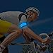 Produktbild Acxeon 2 Stück Packung - LED Sicherheits Slap Armbänder Reflektierende LED Armbänder für Radfahren, Jogging, Laufen (Blau)