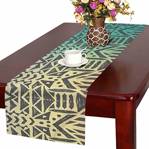 Zenzzle Table Runner 16in*72in print with Tribal mexican pattern