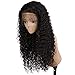 Produktbild TANG-WIG Perücken Wigs Long Curly Deep Wavy Lace Front Human Hair Wigs Pre Plucked Glueless Brazilian Remy Hair for Black Women 130 Density 24inch