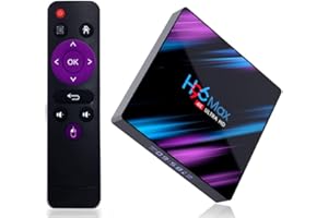 AOYI H96 Max Android 10.0 TV Box 2GB RAM 16GB ROM,Box Android TV RK3318 Quad-Core 64bit Cortex-A53 CPU 2.4GHz/ 5GHz WiFi 100M LAN Enternet 4K UHD Bluetooth 4.0