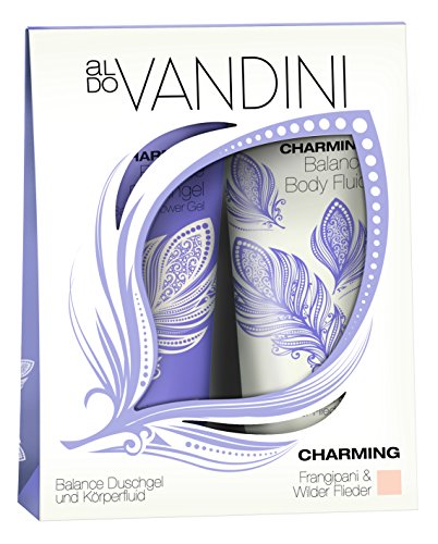 aldoVANDINI CHARMING Duo-Set Frangipani & Wilder Flieder - vegan & parabenfrei, 1er Pack (1 x 1 Stück)