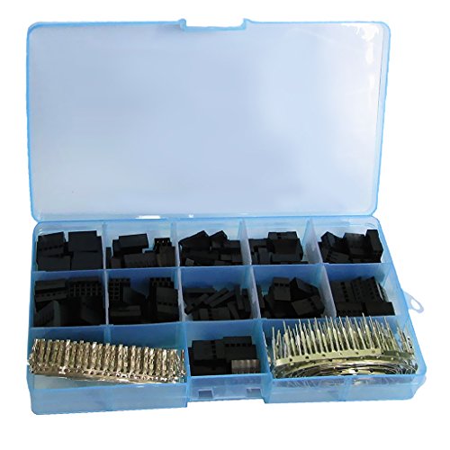 Gazechimp 620 Stück 2,54mm Stecker kit, 2,54mm Pitch männlich weiblich kabel Stecker, 2,54mm Buchse Anschluss Gehäuse weiblich, 2,54mm Header Männliche für DuPont - 3