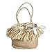Produktbild Heoolstranger Sommer Strandtasche - Stroh Tasche Handtasche Hand Quaste Umhängetasche Gewebte Tasche Handgemachte Rattan Tasche Für Frauen