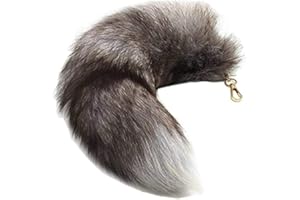 Putextile Fuchsschwanz Anhänger etwa Fell Schwanz Keychain Extra Groß Schlüsselring Tasche Zusätze Auto Schlüsselketten Anhänger Weich Flaumig Handtasche Dekoration