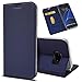Produktbild Casefirst Samsung Galaxy S7 Edge Wallet Case, Stylish Slim PU Leather Skins Stand and Card Holders Wallet Phone Cover Case Slim Protective Case for Samsung Galaxy S7 Edge -Navy Blue