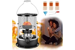 Gapbvys Four à pétrole, four à pétrole pour l'intérieur, chauffage à pétrole portable avec protection contre les chutes Radiateur, pour l'intérieur et l'extérieur