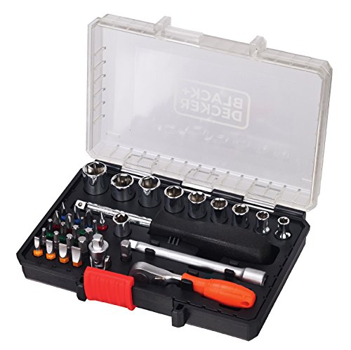 Black + Decker A7225 +Werkzeugsortiment KFZ, 33-teilig