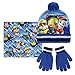 Produktbild Paw Patrol 2200002441 Chase, Marshall, Rubble, Kinder-Winter-Set, beinhaltet Beanie Bobble-Mütze/Handschuhe und Schlauchschal, eine Größe