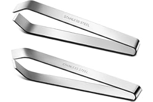 GudGmtoy 2 Pcs Fish Tweezers for Fish Bone Fish Scaler Removers Stainless Bone Remover Tweezers for Professional Removing Fish Bones and Pulling Out Chicken Feathers
