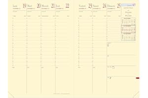 Quo Vadis - Recharge Agenda - 2026 - Ministre Prestige - Semainier Planning - Français - 13 mois de décembre à décembre - 16x24 cm - Papier Clairefontaine ivoire - Fabrication française