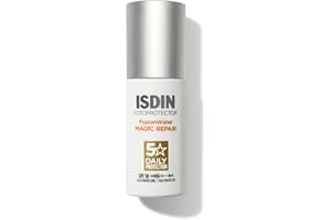 ISDINCEUTICS ISDIN - Foto Protector Magic Repair Fusion Water SPF 50 - Protector solar facial de fase acuosa, triple acción anti-fotoenvejecimiento, 50 ml