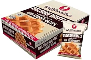 KING BAJ Wafflemeister Belgian Waffles, 28 x 90g