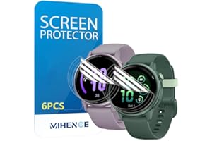 MIHENCE Schutzfolie Kompatibel für Garmin Vivoactive 6 / Vivoactive 5 Smartwatch Folie, TPU HD Displayschutzfolie [ 6 Stück ]