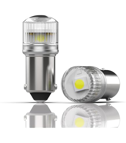 Lot De 2 Ampoules LED BA9S 6V/12V - Blanc Chaud 3000K - Pour Plaque Immat', Intérieur Auto - Super Lumineuses