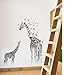 Produktbild Wandsticker Giraffe schwarz Wandtattoo Wandbilder Kinderzimmer Wohnzimmer Deko