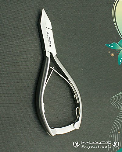 ToeNail Clipper / Nipper-Macs Professional Ingrown Toenail Nipper For Thick Nails Heavy Duty Mad of Surgical High Grade Stainless Steel Box Joint With Double Spring with back lock Professional Quality-5"-605A (5"-Nipper/Clipper)