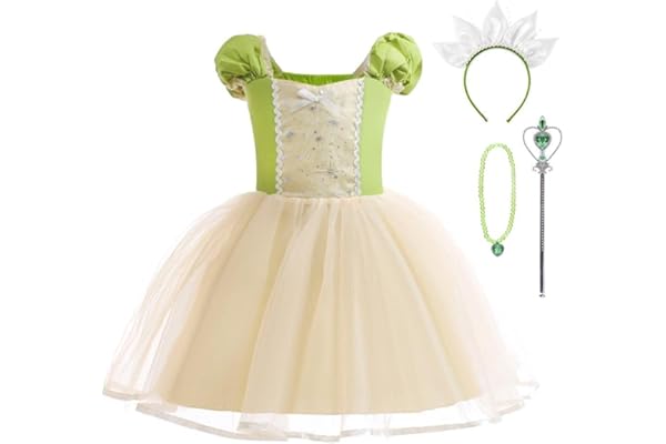 Lito Angels Princesa Blancanieves/Cenicienta/Sirenita Rapunzel vestir para Niñas Disfraz de Halloween Ropa Casual