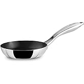 IBILI - Triply 14 cm three-layer frying pan, stainless steel, suitable for induction, non-stick PFOA free