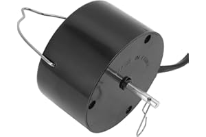 Fdit Motor Móvil Eléctrico, Pantalla Colgante Motor Plástico 3 Kg Cojinete Giratorio para Campanas de Viento (Enchufe de la UE 220V)