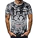 Produktbild Shangqi Hochwertiges Herren Funktionsshirt | Perfekt für Fitness & Gym - Kompressionsshirt im stylischen Trust N°1 Design Herren T-Shirt Basic V-Ausschnitt Oder Rundhals Einfarbig Slim Fit