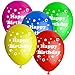 Produktbild 10x Rundballons "Happy Birthday" bunt Ø30cm + Geschenkkartenset + PORTOFREI mgl. + Helium & Ballongas geeignet. High Quality Premium Ballons vom Luftballonprofi & deutschen Heliumballon Experten. Luftballon Deko zur Geburtstagsfeier und tolles Luftballongeschenk zum Geburtstag.