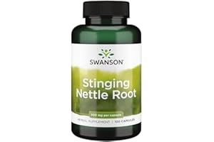 Swanson, Stinging Nettle Root (Radice di Ortica), 500mg, 100 Capsule, Testato in Laboratorio, Senza Soia, Senza Glutine, Non OGM