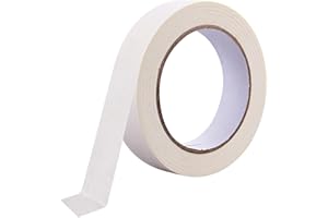 FANTASYON Nastro per Artisti 50 m x 25mm Nastro Adesivo Bianco Nastro per Pittori Nastro da Disegno per disegnare, pittura ad acquerello, incorniciatura su tela, etichettatura, imballaggio