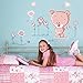 Produktbild Teddy Bear Kinder Kinder Kinderzimmer Baby Schlafzimmer Wand Aufkleber Wandbild Kunst, Pink