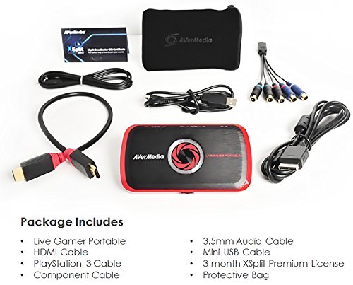 AVERMEDIA Live Gamer Portable - Capturadora de juegos port  til  HDMI  grabaci  n en tarjetas SD 