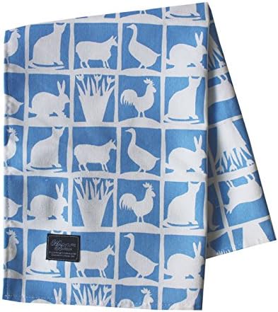Hinchcliffe and Barber Tea Towel-Repetto, Fabric, Blue, 2 x 36 x 20 cm
