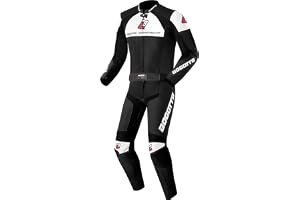 Bogotto Losail wo stycke motorcykel läder kostym, schwarz/weiß, 50