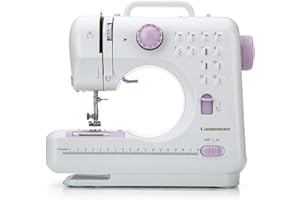 Mini Sewing Machine for Beginner by Campumer - Small Electric Sewing Machines with 2 Speed 12 Built-in Stitch Patterns CP-054-UK-A10