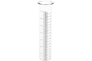 UPKOCH 2 unidades de vidrio graduado para jardín, pluviómetro, viómetro, florero y jarrón de lluvia para exteriores y césped