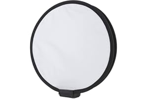 YUNIR Diffuseur Softbox de Forme Ronde Pliable Portable Blanc Pur 40CM pour caméra Flash Light avec Sac de Rangement
