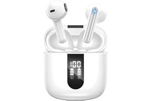 JBES Kopfhörer Kabellos Bluetooth 5.4, In Ear mit 6 ENC Mikrofon Bluetooth Kopfhörer, 60 Std Stereo Kabellose Kopfhörer Noise Cancelling Earbuds, USB-C, IP5 Wasserdicht Ohrhörer (Elfenbein)