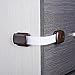 Blulu 4 PCS Baby Safety Locks Cabinet Latch, Brown