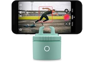 Pivo Pod Lite Grüne Automatische Fitness Tracker, Handyhalterung, Stativ, Face, 360° Grad Kamera, Bewegungssensor für Content Creation, Vlog