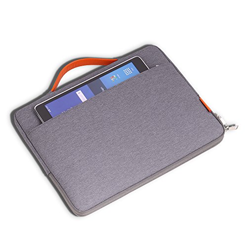 MoKo MacBook Air 13.3″ / Pro 13.3″ Sleeve Hülle – 13.3″-13.5″ Ultrabook Hülle Notebooktasche Schutzhülle Wallet Case Sleeve mit Karten-Slot für MacBook Air / Pro 13.3″/Surface Book 13.5″, Dunkelgrau - 2